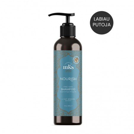 MKS eco (Marrakesh) NOURISH SHAMPOO LIGHT BREEZE maitinantis šampūnas ploniems plaukams