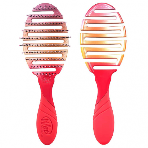 Plaukus puoselėjantis WETBRUSH PRO FLEX DRY Coral Ombre ovalus plaukų džiovinimo šepetys