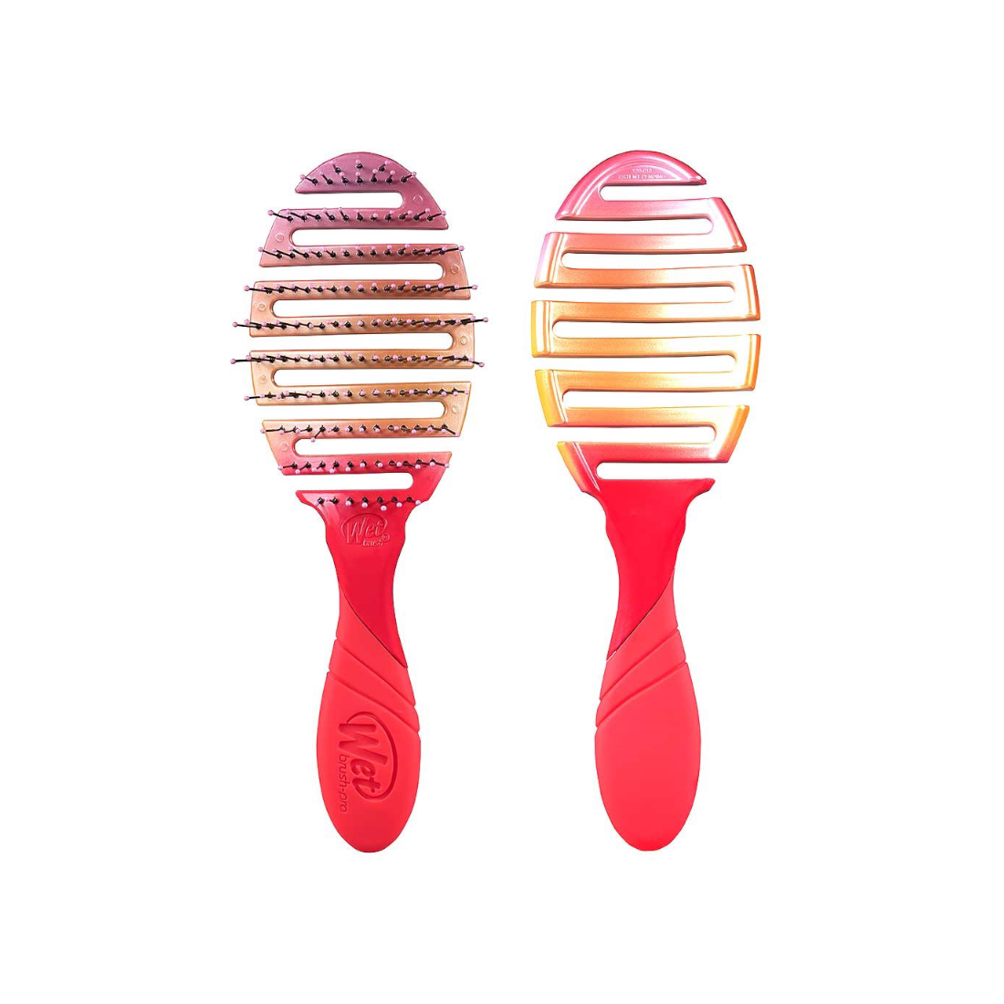 Plaukus puoselėjantis WETBRUSH PRO FLEX DRY Coral Ombre ovalus plaukų džiovinimo šepetys