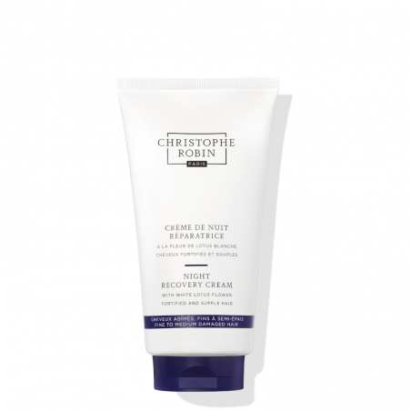 Christophe Robin Night Recovery Cream naktinis atkuriantis kremas plaukams, 150 ml.