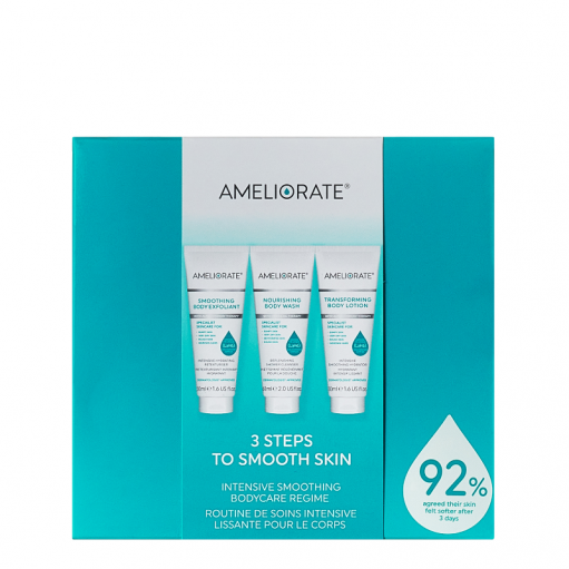 AMELIORATE 3 Steps To Smooth Skin kūno priežiūros priemonių rinkinys