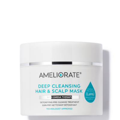 AMELIORATE Deep Cleansing Hair & Scalp Mask giliai valanti galvos ir plaukų kaukė, 225 ml.