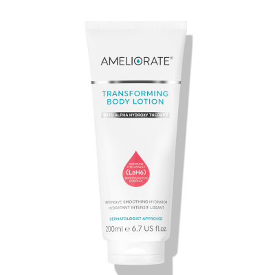 AMELIORATE Transforming Clarity Body Lotion Rose rožių kvapo drėkinantis kūno losjonas, 200 ml.