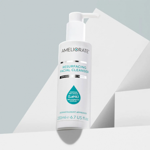 Klinikiniais tyrimais paremtas AMELIORATE Resurfacing Facial Cleanser veido prausiklis sausai, jautriai odai, 200 ml.