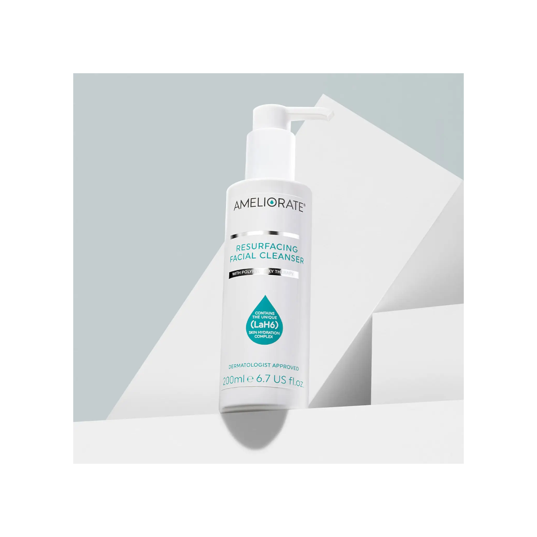 Klinikiniais tyrimais paremtas AMELIORATE Resurfacing Facial Cleanser veido prausiklis sausai, jautriai odai, 200 ml.