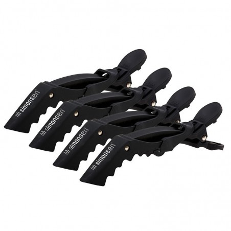 HH SIMONSEN CROCODILE CLIPS plaukų segtukai, 4 vnt